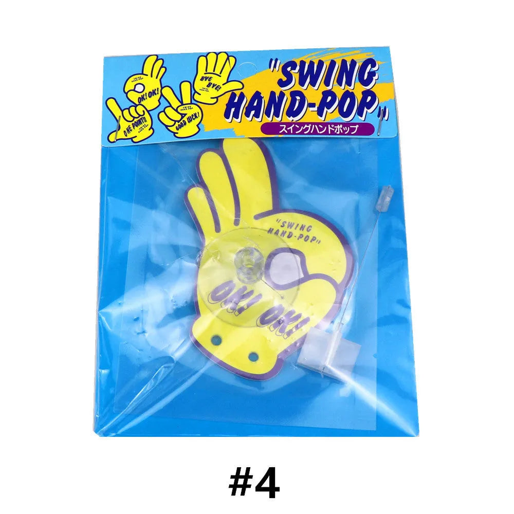 Cartoon character on a swing aromatherapy pendant with fixed bracket, in assorted colours.