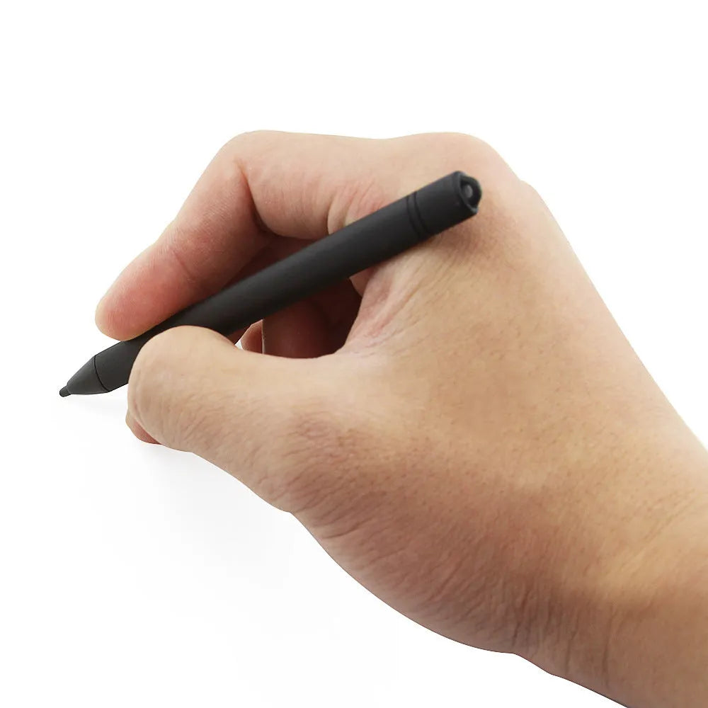 Black plastic digital stylus pen for tablet drawing and editing, 116 mm length