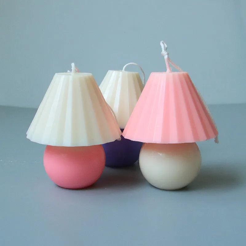 Transparent acrylic lamp table mould for making scented candles and handmade soaps