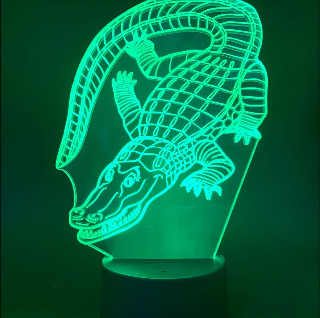 3D creative LED colour changing night light with acrylic shade, ABS base, 200mm size and USB remote control