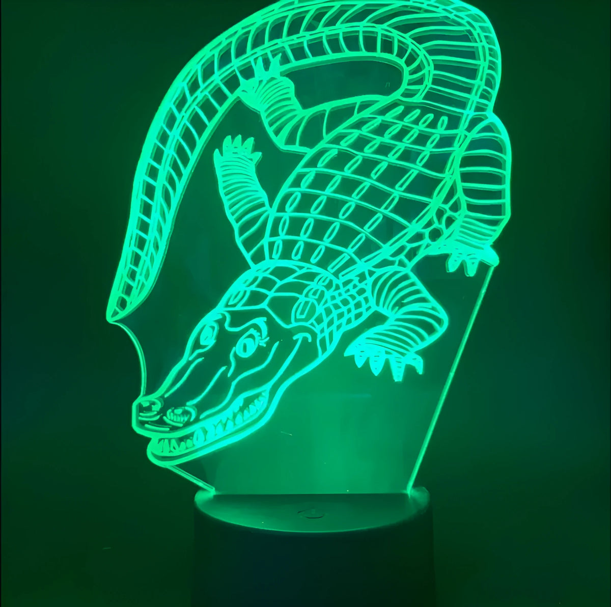 3D creative LED colour changing night light with acrylic shade, ABS base, 200mm size and USB remote control