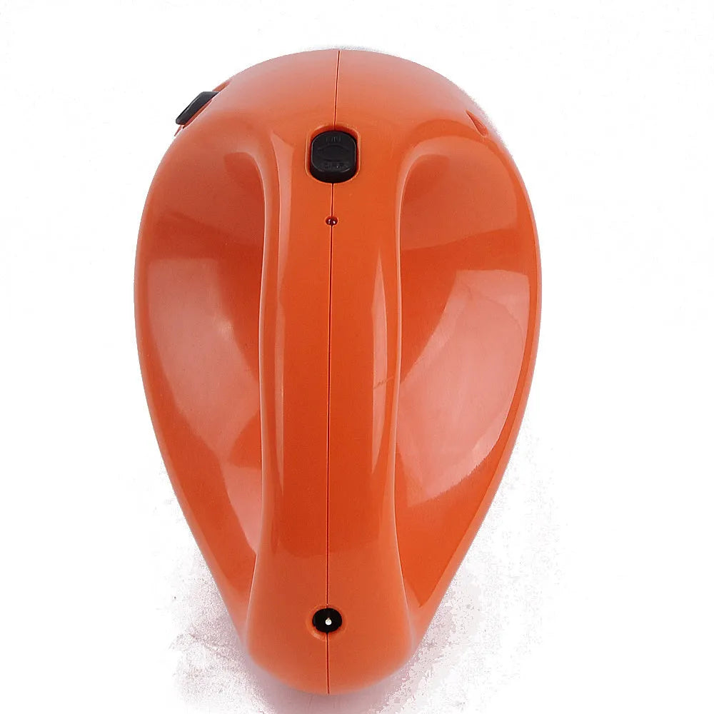 Yellow cordless car vacuum cleaner with detachable dust box and duck nozzle on a car seat