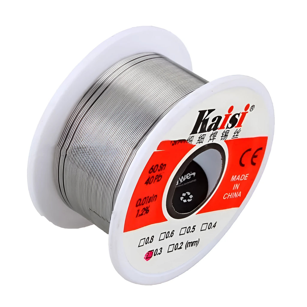 Tin solder wire coil in 0.5mm diameter on a 50g spool