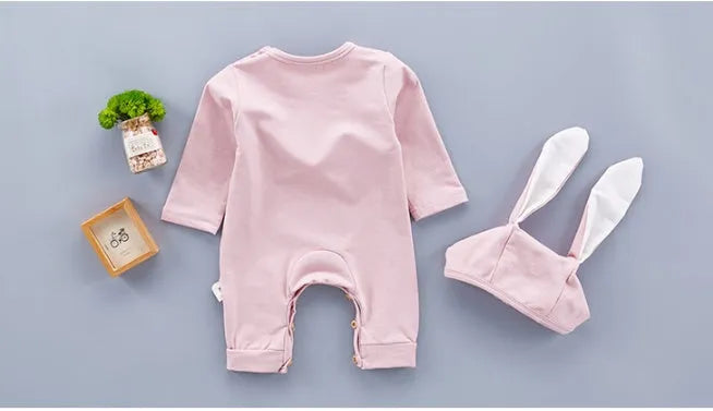 Newborn baby cotton bodysuit in green with thin fabric construction size 66cm