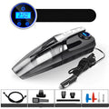 Four-in-one wireless car vacuum cleaner and air pump with ABS plastic body and digital gauge