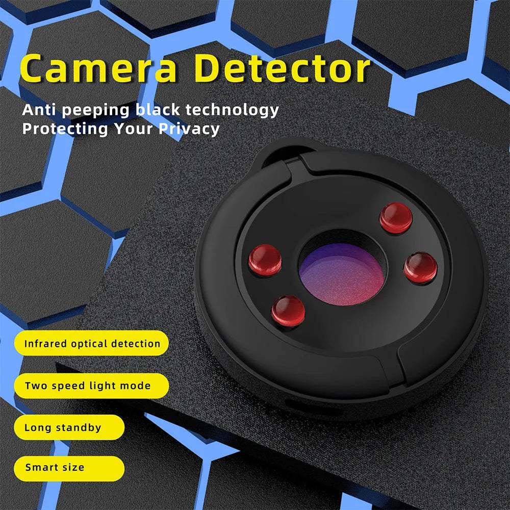 Compact infrared camera detector for finding hidden surveillance devices