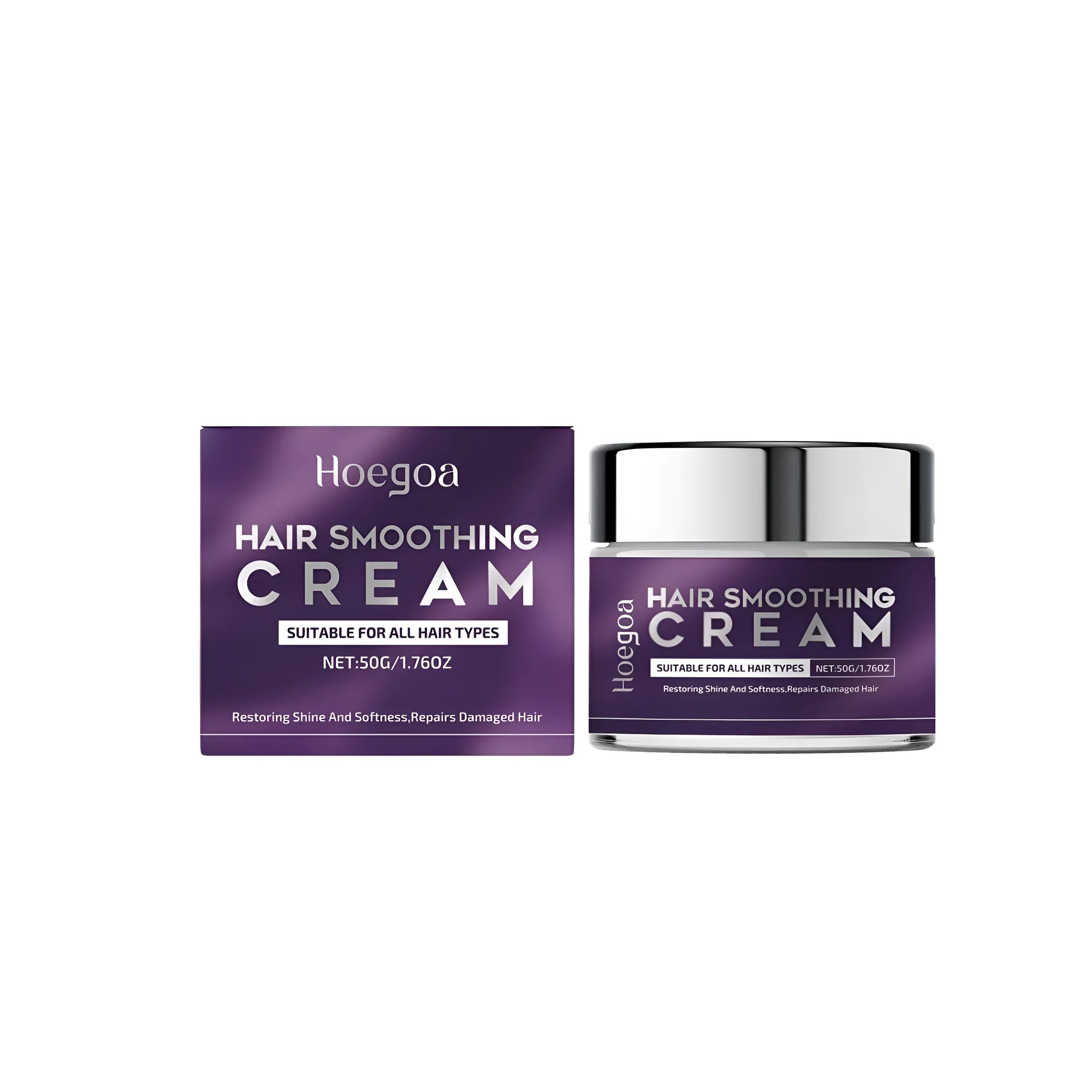 50g tube of straight hair cream with hydrolysed keratin and coconut oil