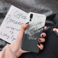 Painted black and pink mobile phone back cover cases for Huawei and Honor models.