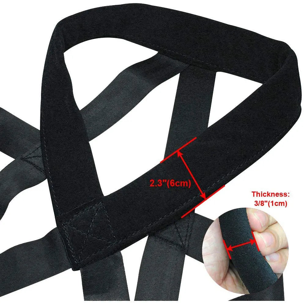 Black cotton dog training lead, 110cm total length, traction belt style for training and walks