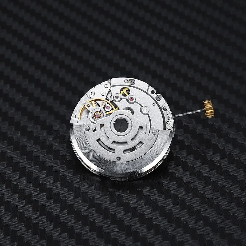 8215 automatic watch movement replacement with silver stainless steel construction and 25mm diameter