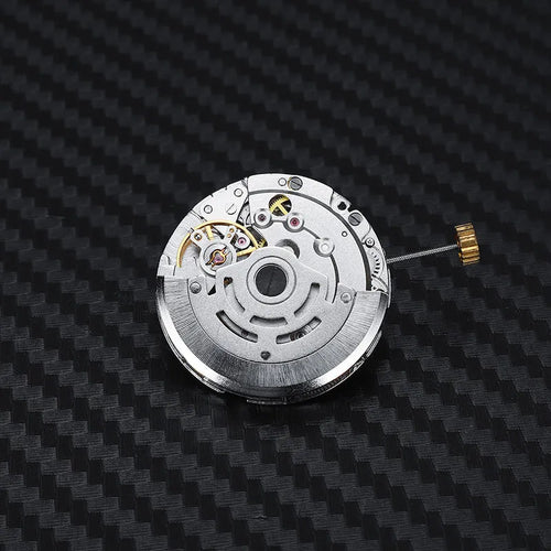 8215 automatic watch movement replacement with silver stainless steel construction and 25mm diameter