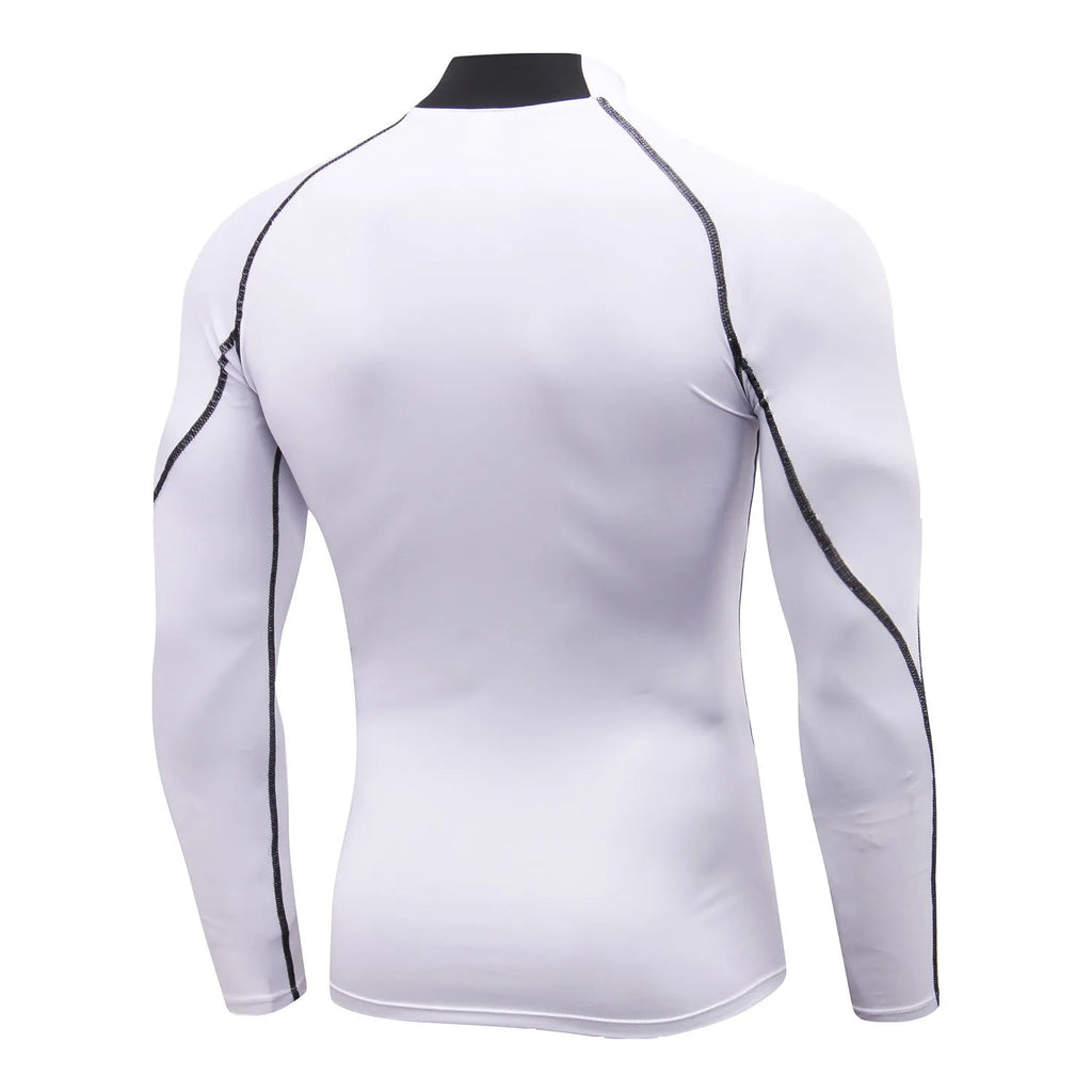 Quick-drying collar sweater in polyester with colour options including black and grey lines