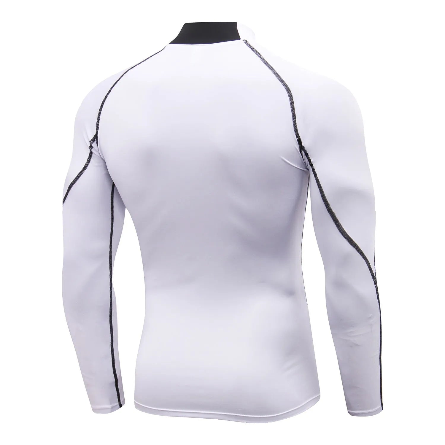 Quick-drying collar sweater in polyester with colour options including black and grey lines