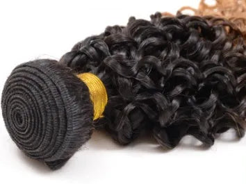 Real human hair extension with gradient colour, available in 12 to 28 inch lengths