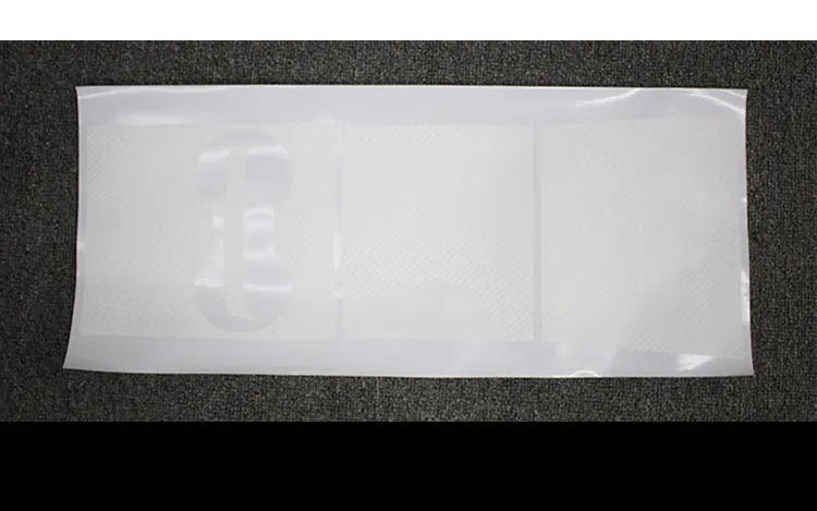 Carbon fibre sticker for centre control box interior armrest with anti slip texture