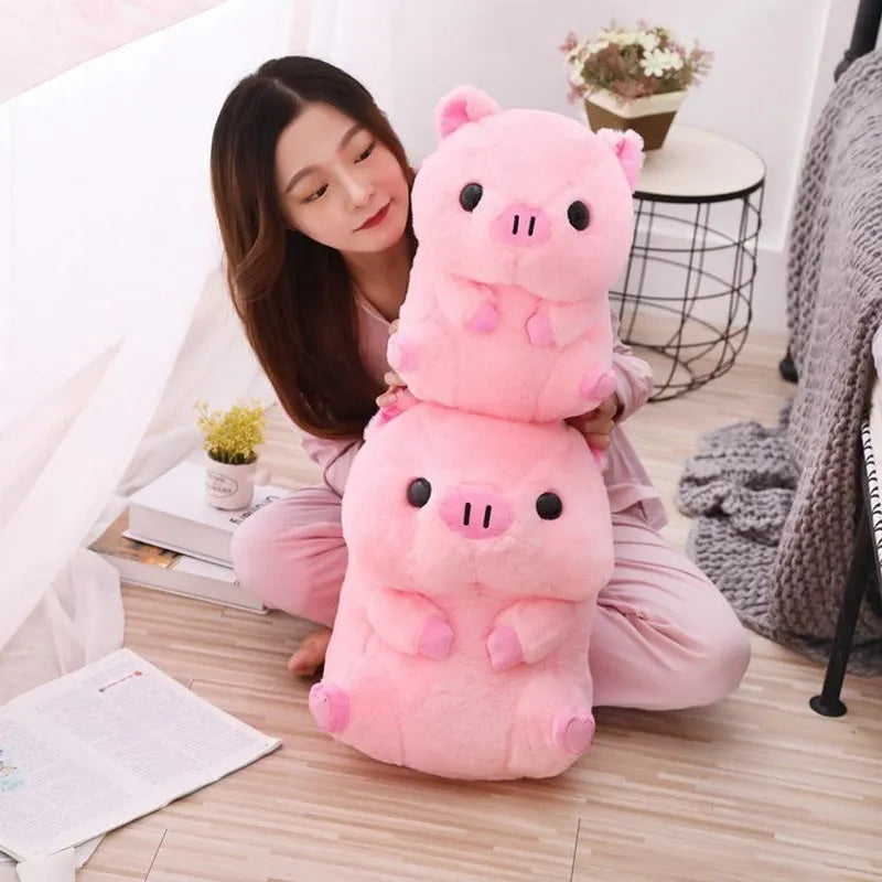 Brown and pink boba milk tea plush stuffed toy shaped like a fruit and drink cup.