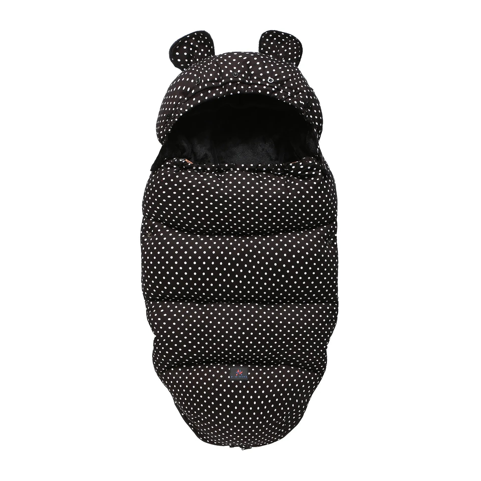 Dismountable baby stroller sleeping bag in a silkworm cocoon style for ages 1-3.