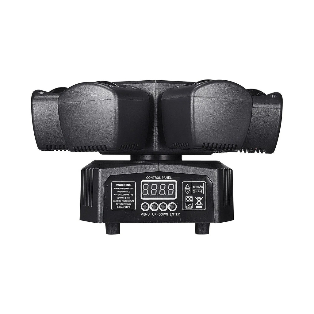 Black voice-controlled mini six-arm moving head laser disco light bar for KTV ambience, AC95V-245V 50Hz