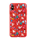 Christmas-themed painted back cover phone case for iPhone models