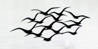 Seagull metal flying bird wall decoration in modern simplicity style for garden, office, or hotel wall