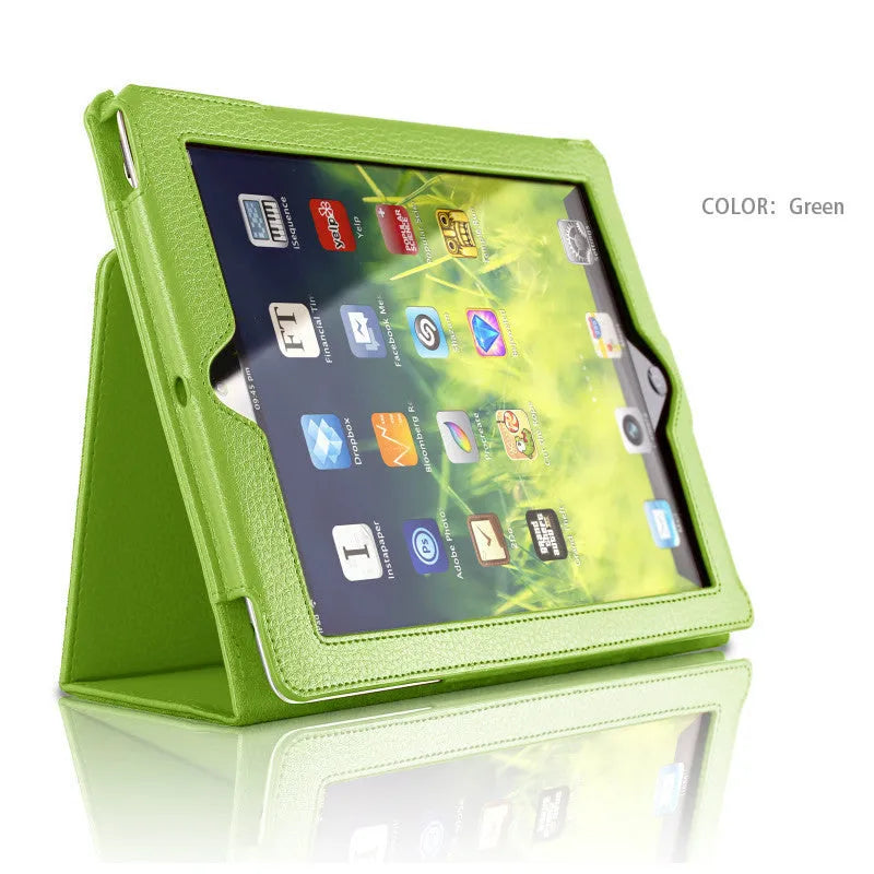 Flat protective case for iPad 2 3 4 9.7 inches in imitation leather business style available in multiple colours