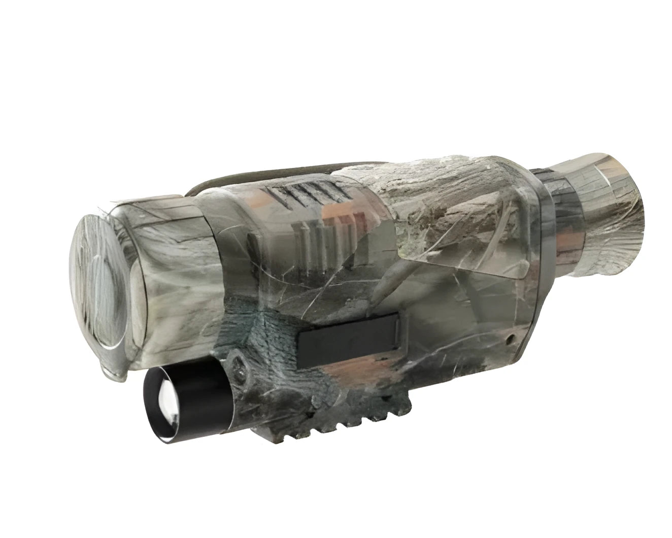 Digital night vision monocular with 5x magnification and 40mm lens in black finish