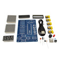 Unwelded 51 MCU single-chip computer game set DIY kit with shell, battery box, and four games