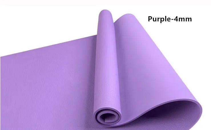 4mm thick EVA yoga mat in multiple colours with anti-skid surface measuring 173 by 61 centimetres