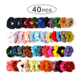 Gold velvet head ring 10cm 40 colour mix handmade wave styling women's hair accessory individually packed