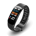 C1plus smart bracelet with 0.96-inch anti-watercolour screen, TPU strap, Bluetooth pedometer for iOS