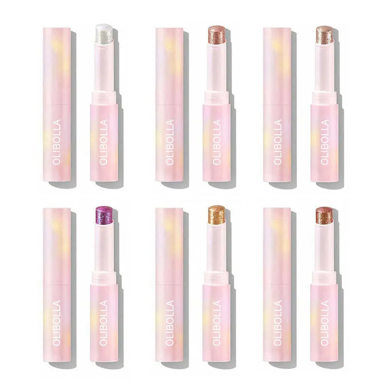 Shimmer eye shadow highlighter palette with multicolour pink shades for universal skin tones