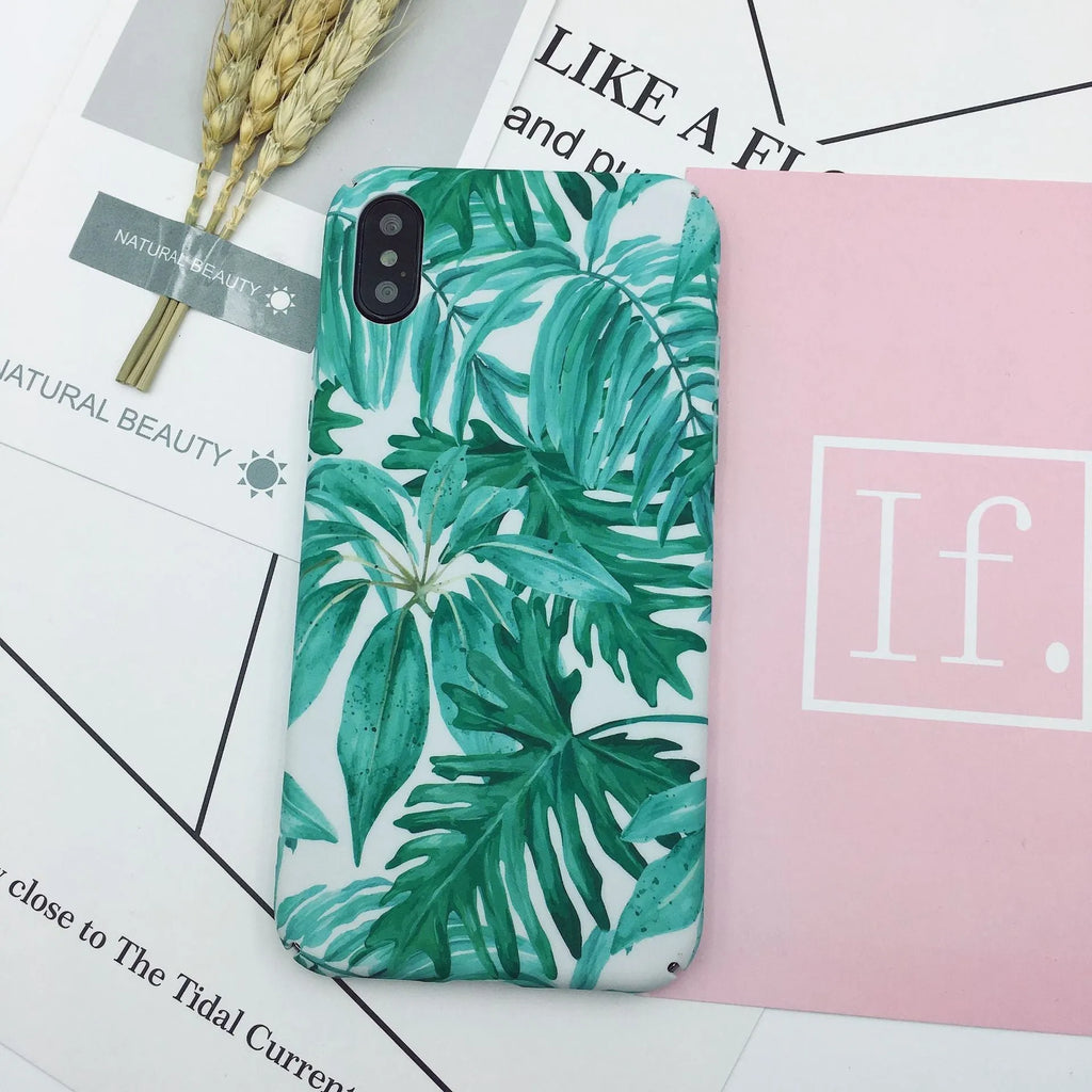 Green and pink painted PC plastic smartphone back cover case for OPPO VIVO and iPhone models