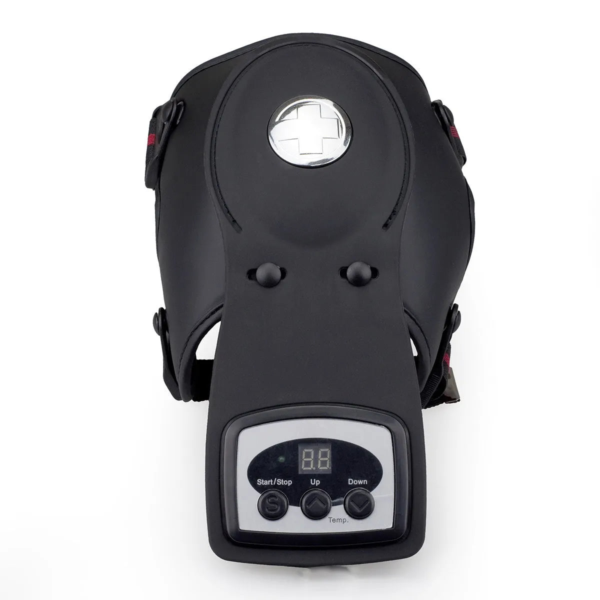 Portable infrared knee and shoulder massager with adjustable temperature control and therapeutic pads
