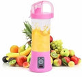 Portable USB rechargeable electric fruit juicer with 400ml transparent cup