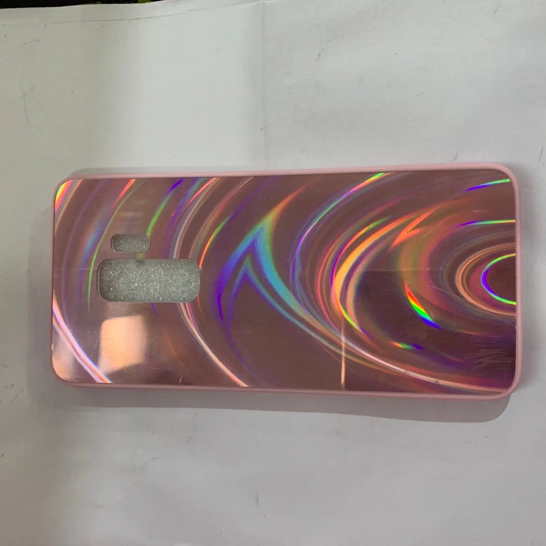 Rainbow glitter gradient smartphone back cover case for iPhone and Samsung phones.