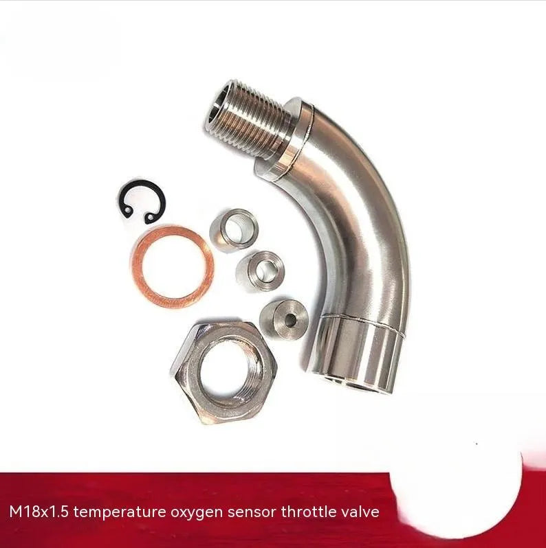 M18 x 1.5 automotive temperature sensor adapter with metal construction for car diagnostic applications