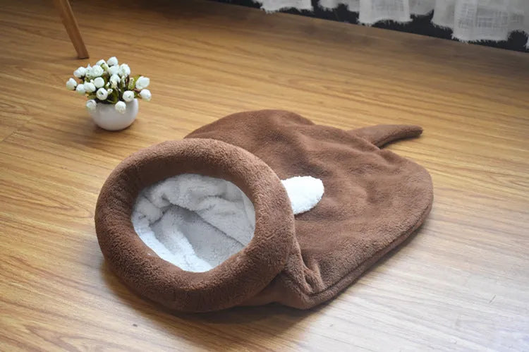 Cat litter mat in cloth material, 50x40cm, in coffee colour, for pet bedding