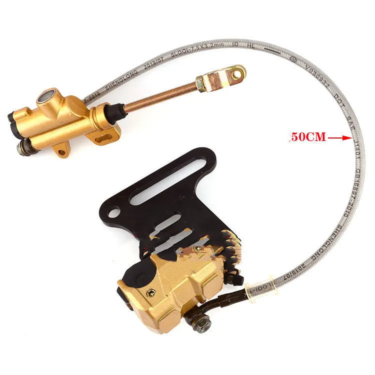 Gold off-road motorcycle disc brake oil pump set with front and rear pumps for 110-150cc bikes