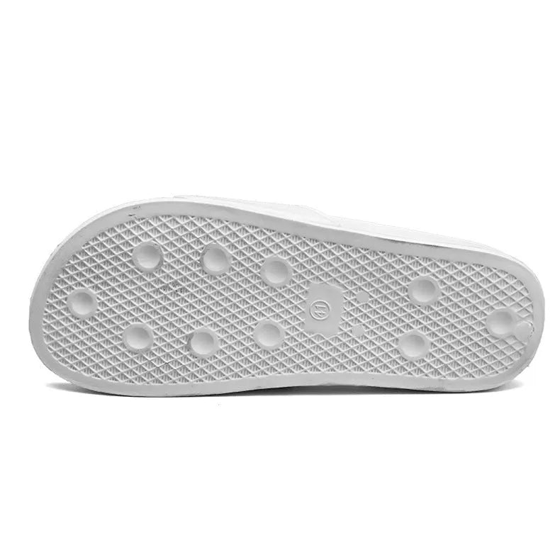 Men's black open-toe slippers with a soft viscose upper and textured rubber sole.