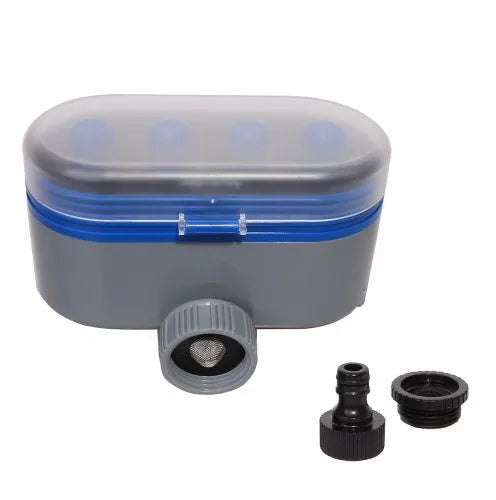 Intelligent irrigation automatic watering device with dual timer display and battery compartment