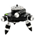 Black aluminium alloy spirit level base with 360-degree rotation, model YL-30.