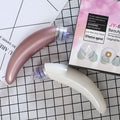Rose gold and white electric blackhead suction device for facial pore cleansing