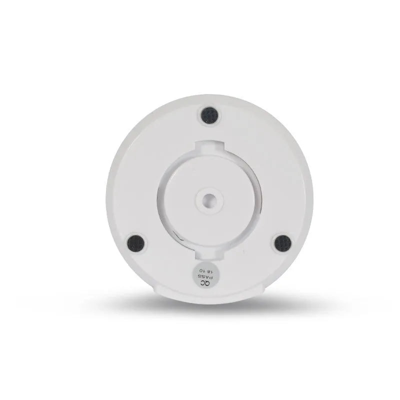 White 2MP 1080P wireless hemispherical indoor security camera with Wi-Fi and 64GB card slot