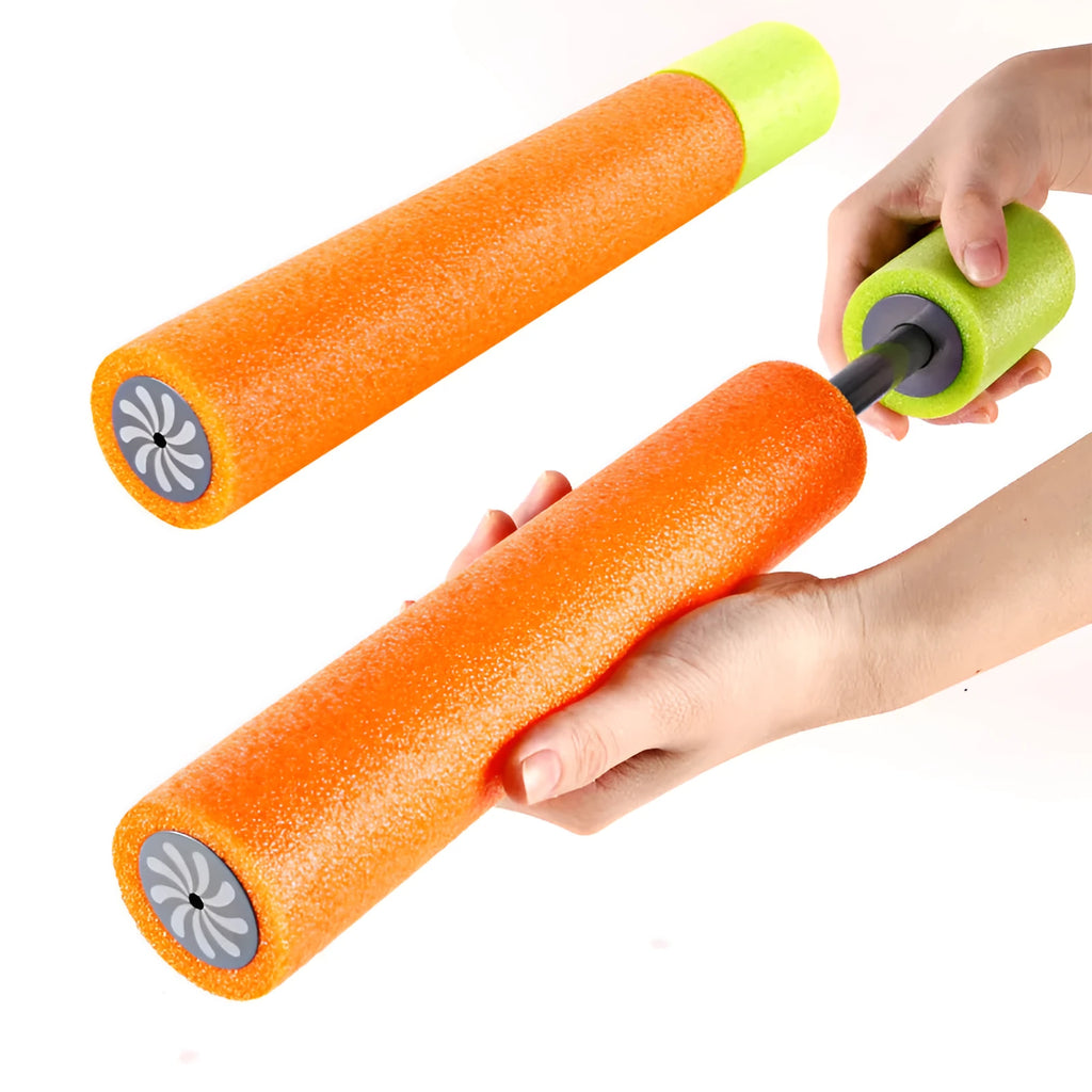 Orange EVA foam handled water blaster spray pistol for kids summer outdoor games