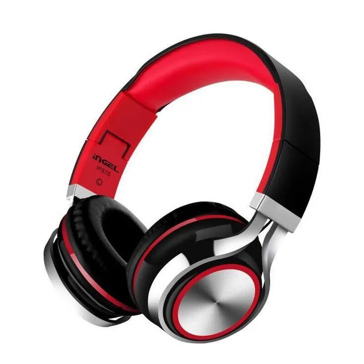 IP878 folding Bluetooth headset in black, blue, or white with 40mm horn