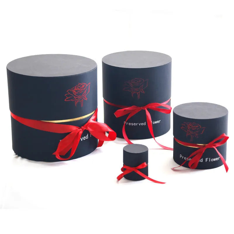 Eternal preserved real roses in a luxury presentation box, available in multiple sizes
