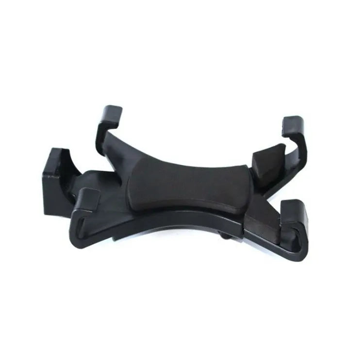 Black ABS tablet stand with 1/4 inch screw mount, adjustable width 12.5-20cm, on a tripod