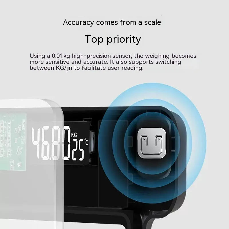 Electronic bathroom scales in cross pattern design with digital display