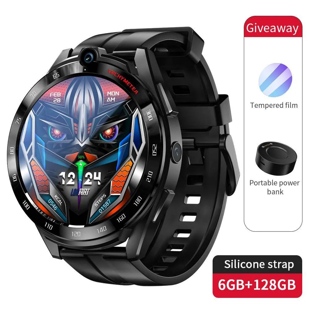 All Netcom student phone smart watch with 1.6-inch TFT screen and silicone strap on wrist