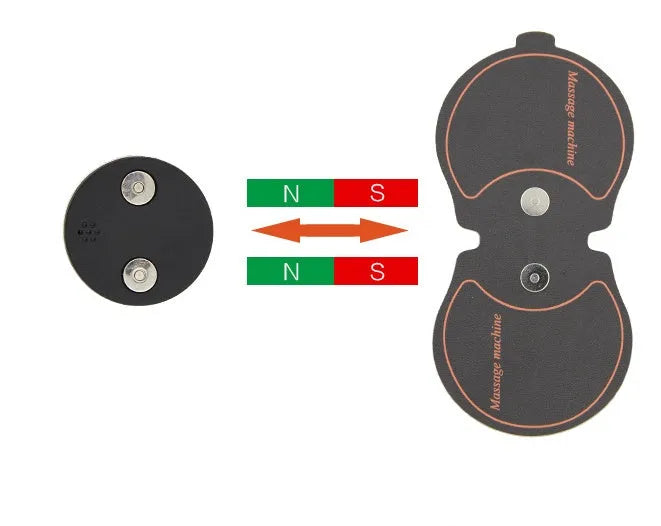 Mini electronic pulse massager, 25g, 13.7cm x 6.7cm x 1cm, for shoulder and neck, in black, blue, pink or white